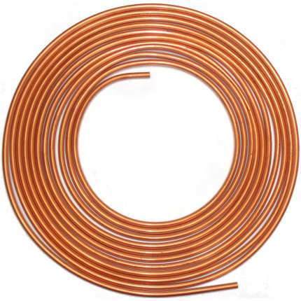 Copper Brake Pipe 3/16 - 25 Foot Coil
